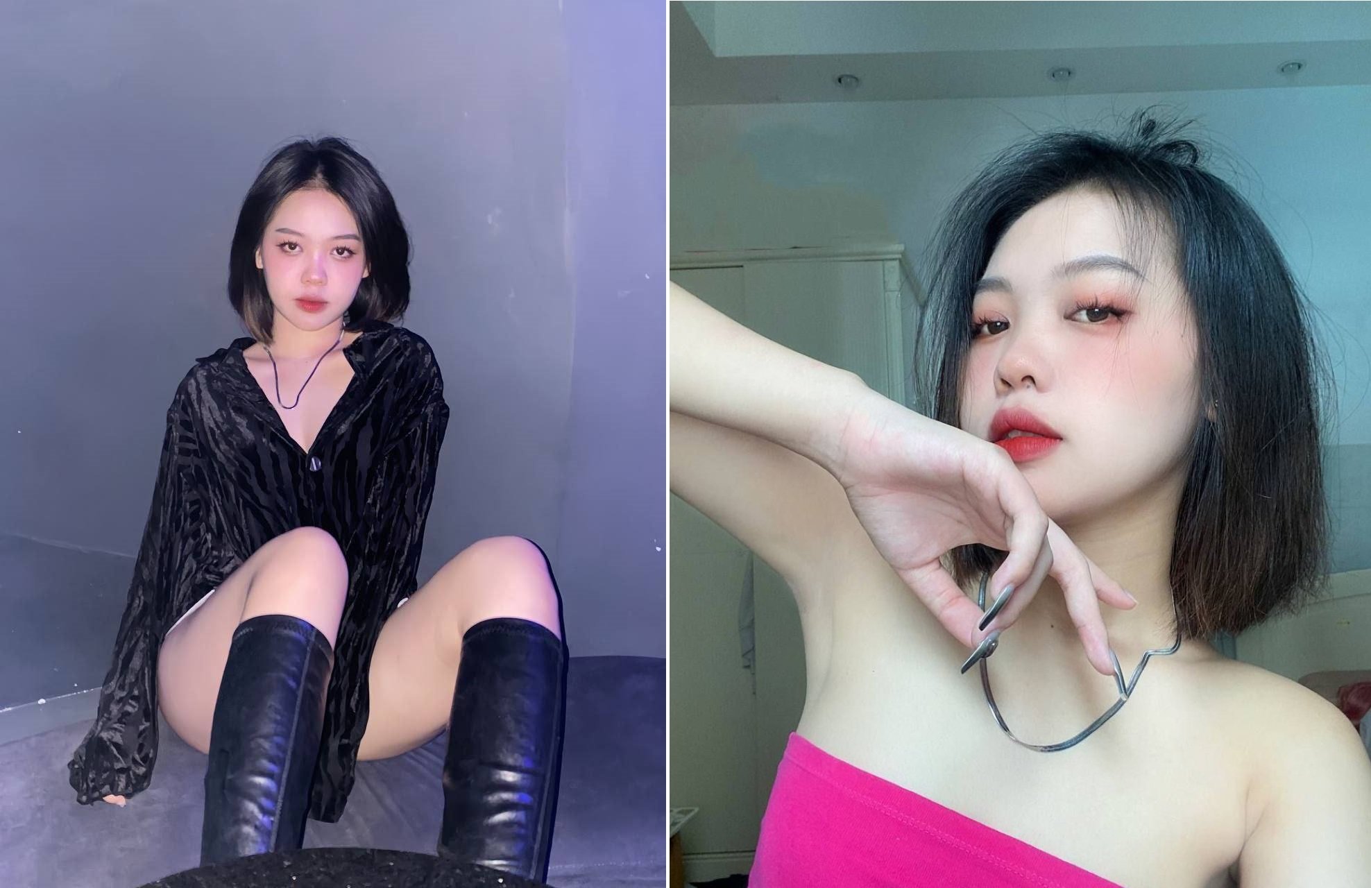 Dương Tiểu Hân phong cách khiêu khích trong bộ đồ ngủ mỏng manh