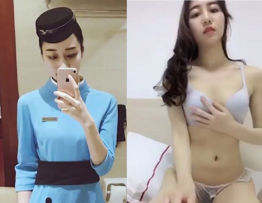 Tiếp viên hàng không siêu quyến rũ bốc lửa